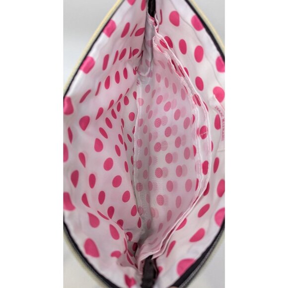 Isaac Mizrahi Black Faux-PVC Zippered Pouch - Picture 3 of 3